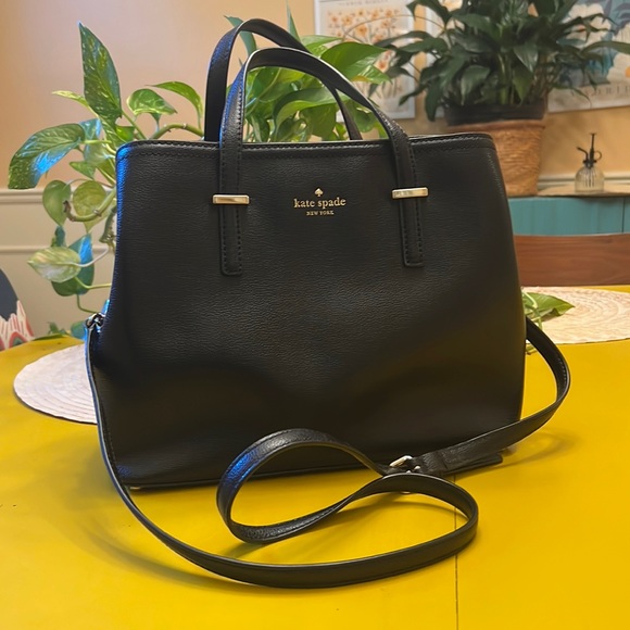 Kate Spade Black Satchel Purse - Picture 1 of 3